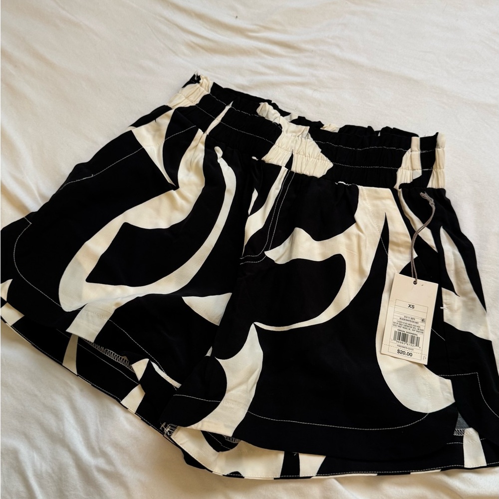 Black and White Women's Shorts
